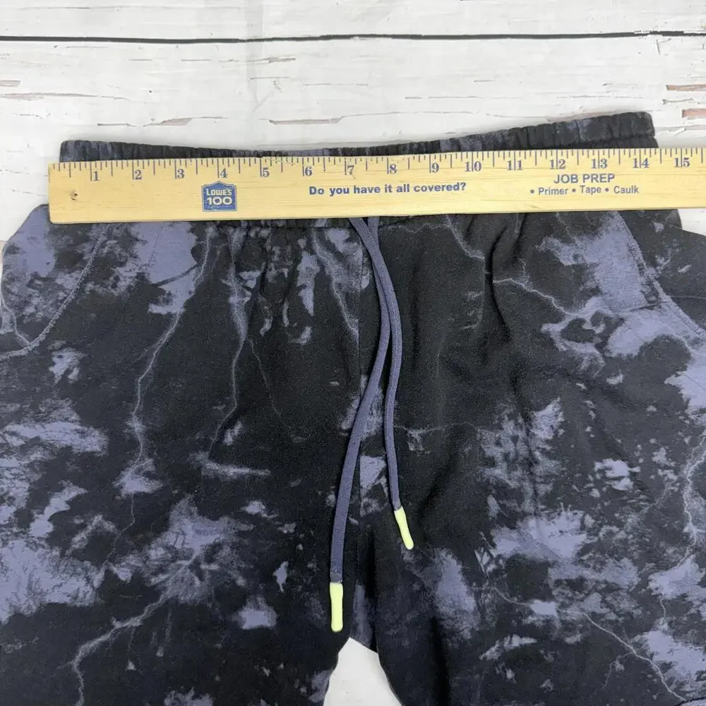 Under Armour Project Rock Fleece Shorts Marble Wash Black L Gym Streetwear - Picture 9 of 11